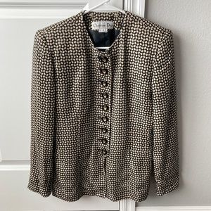 Vintage Christian Dior Blazer with Removable Collar and Cuffs